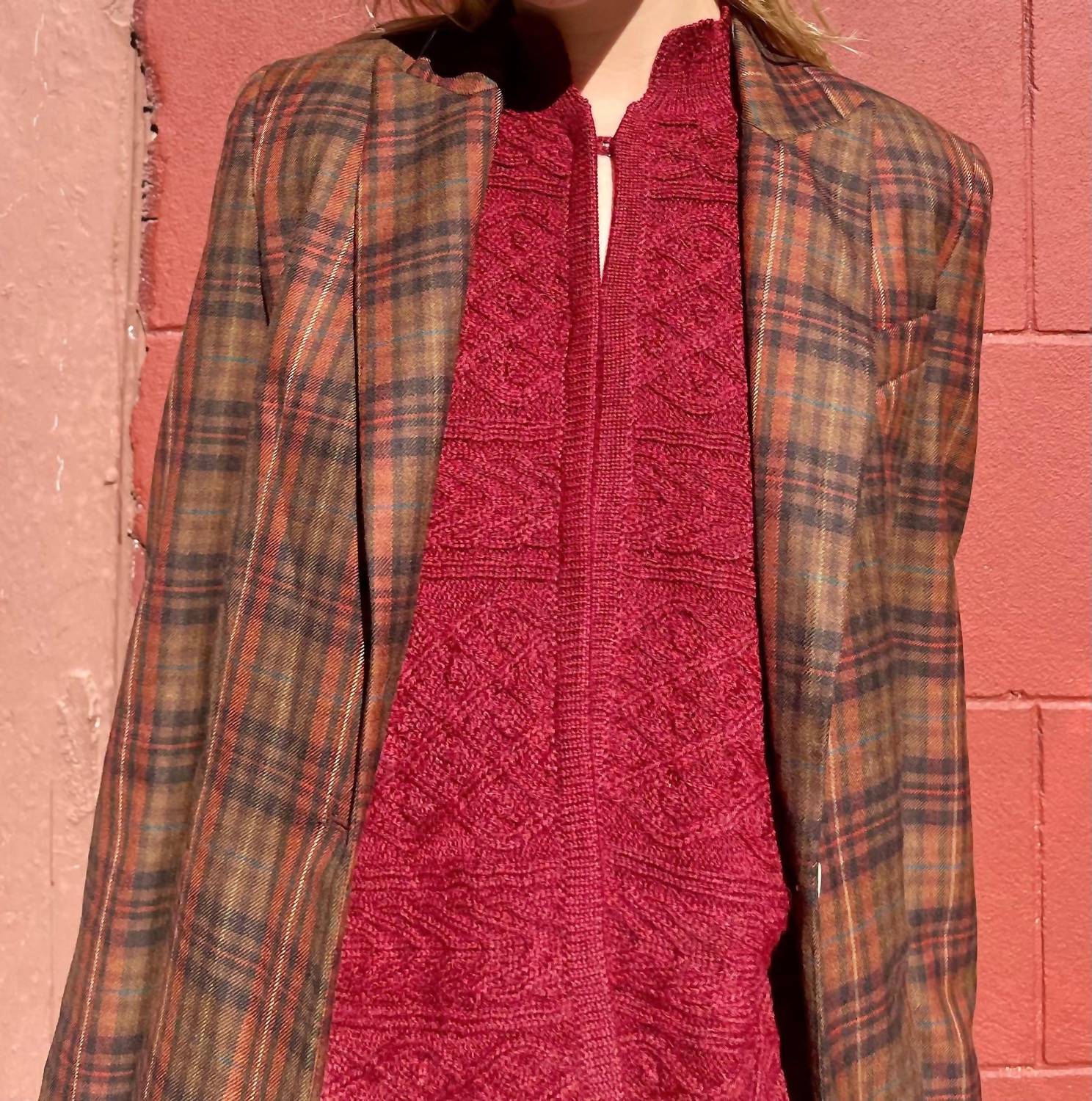 Rose Velvet - Patrice Baby Alpaca Dickie Sweater