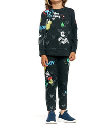 Chaser - Mickey Mash Up Hacci Sweatshirt
