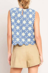 Flying Tomato - Woven Lace Top