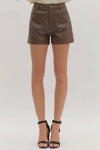 Entro - Rory Leather Shorts