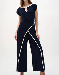 Joseph Ribkoff - Draped Bodice Culotte Jumpsuit