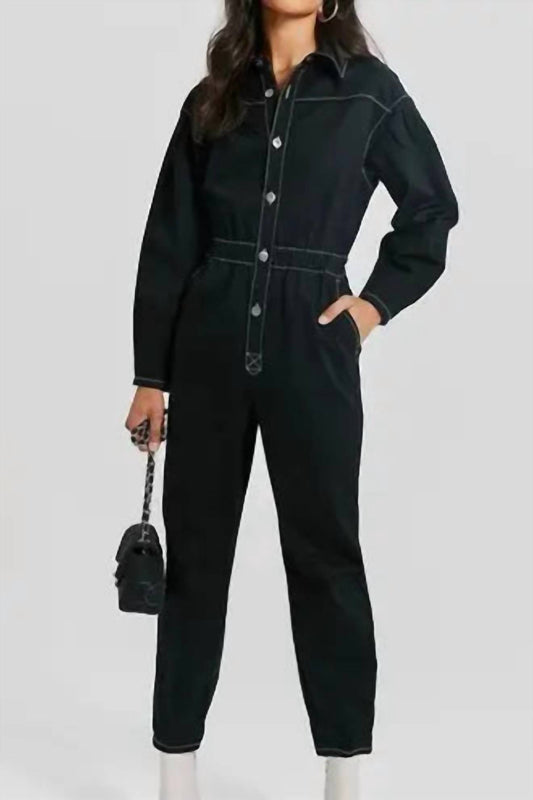 Something Navy - Twill Boiler Suit