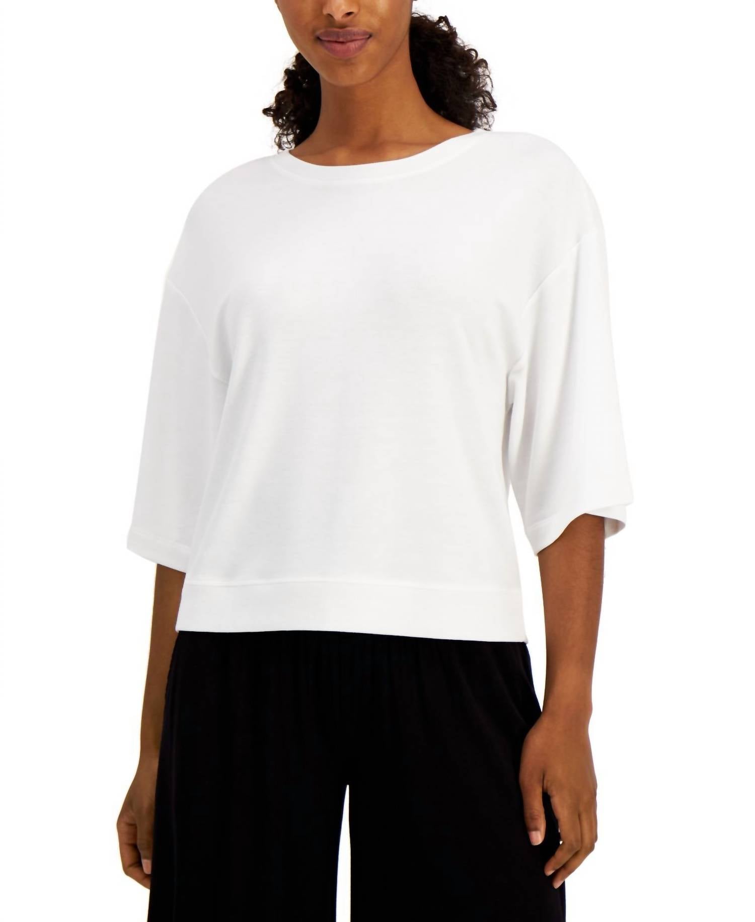 Ideology - Activewear Cropped Elbow-sleeve Top