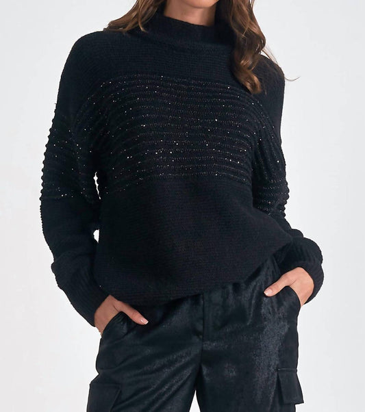 Elan - Mockneck Sequin Sweater