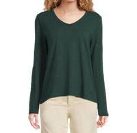 Elliott Lauren - Long Sleeve V-neck Knit Top