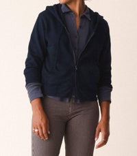 PRAIRIE UNDERGROUND Simple Life Hoodie in midnight organic - women's top