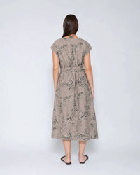 Blueberry - Tie Waist Midi Dress