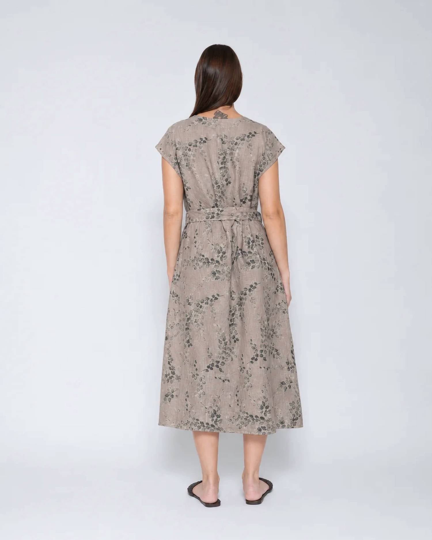 Blueberry - Tie Waist Midi Dress