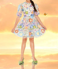Marlo - Kid's Laura Embroidered Mini Dress