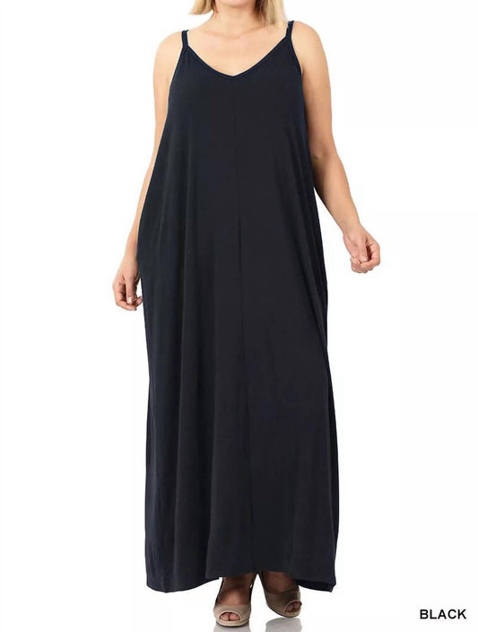 Zenana - Maxi Adjustable Straps Dress