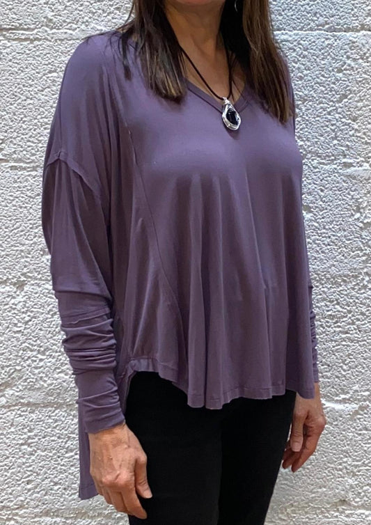 Ariella - Oversized V-neck Top