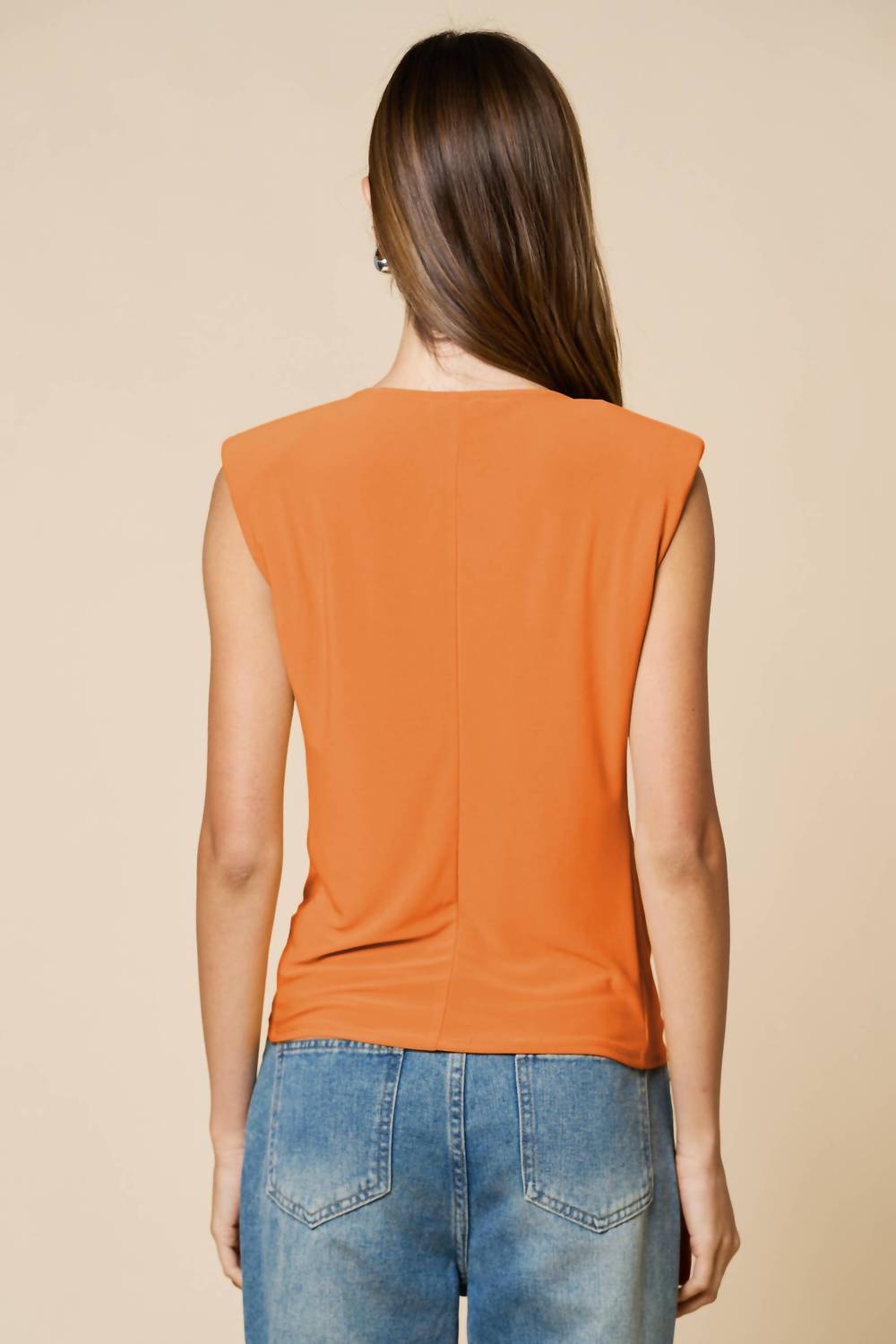 Lalavon - Cowl Neck Sleeveless Top