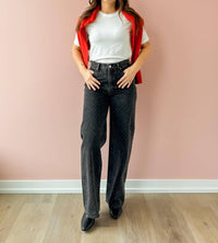 Daze - Wonderer Mid Rise Palazzo Jeans