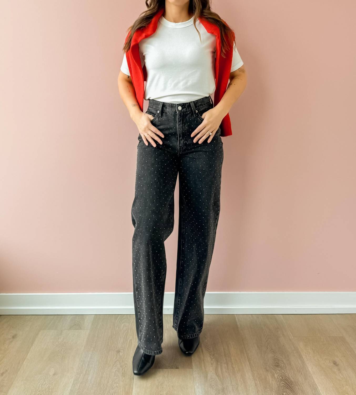 Daze - Wonderer Mid Rise Palazzo Jeans