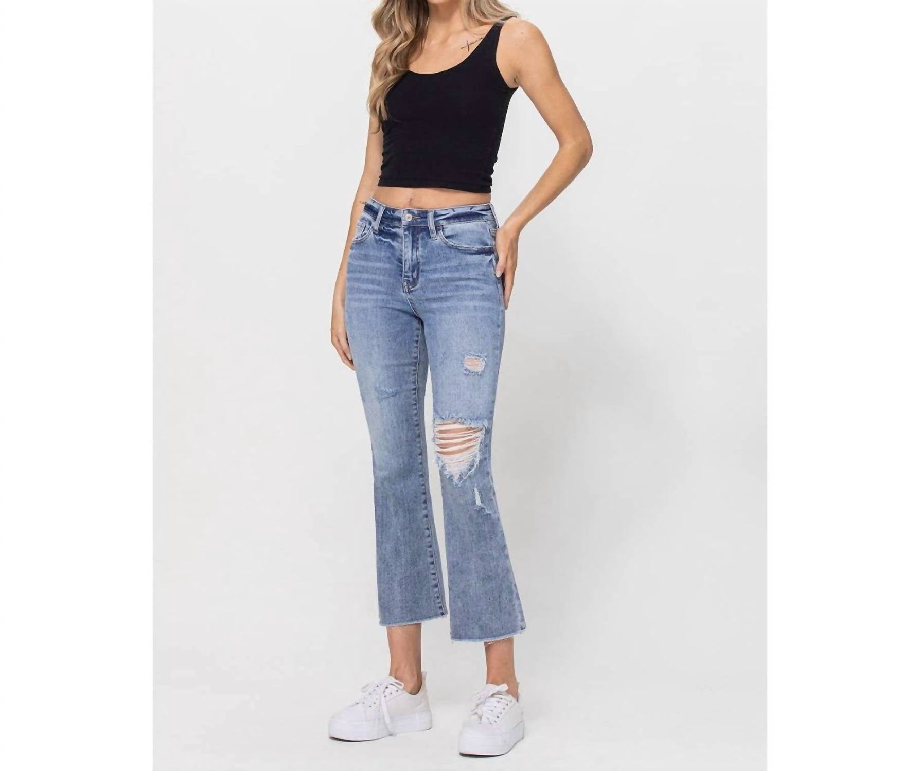 Vervet By Flying Monkey - Most Likely Ankle Flare Jeans
