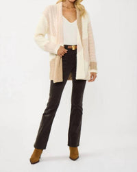 Lovestitch - Colorblock Cableknit Cardigan