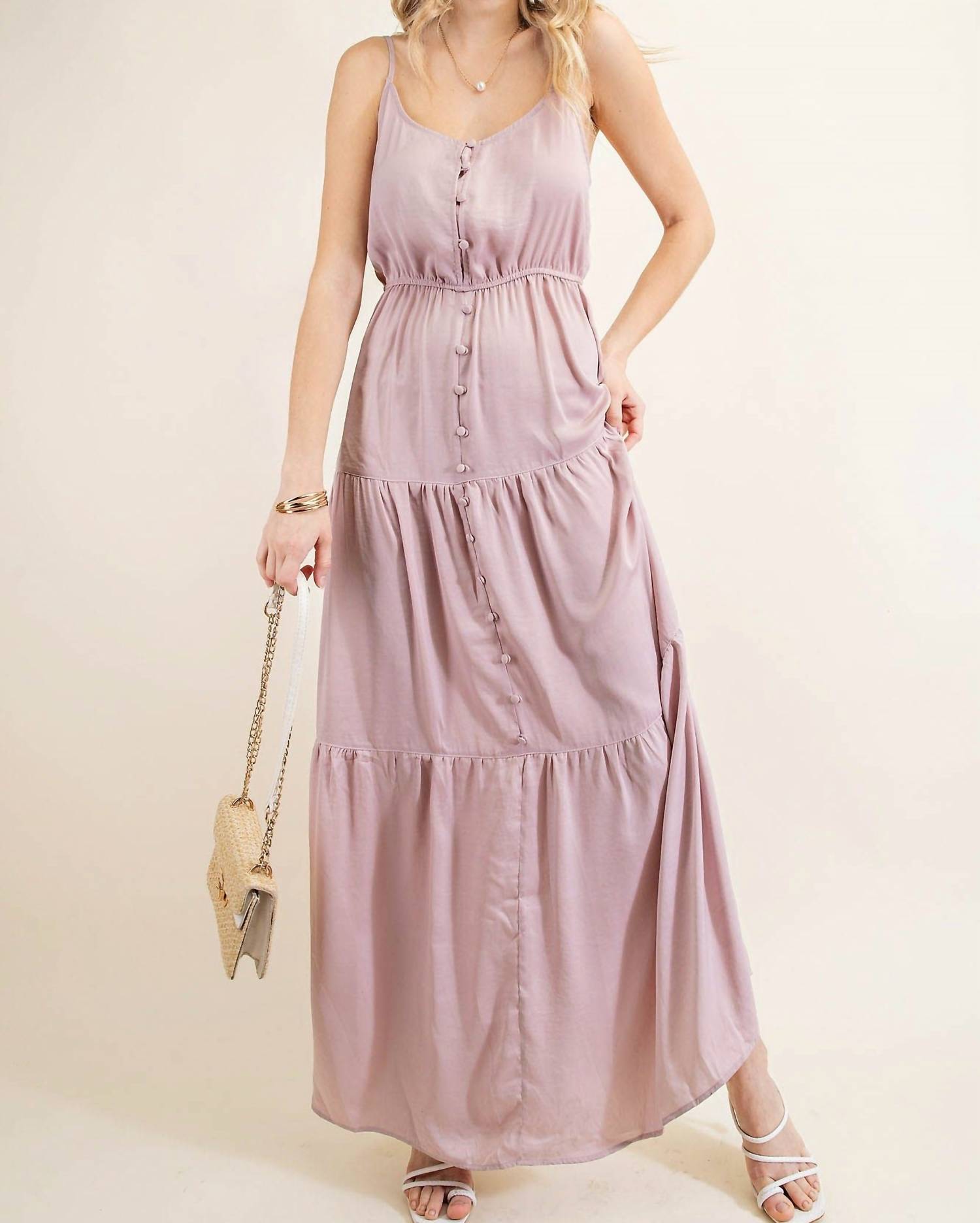 Kori - Button Down Tiered Dress