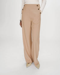 Grace & Mila Valigny Tailored Trousers Pant in camel - women's pants