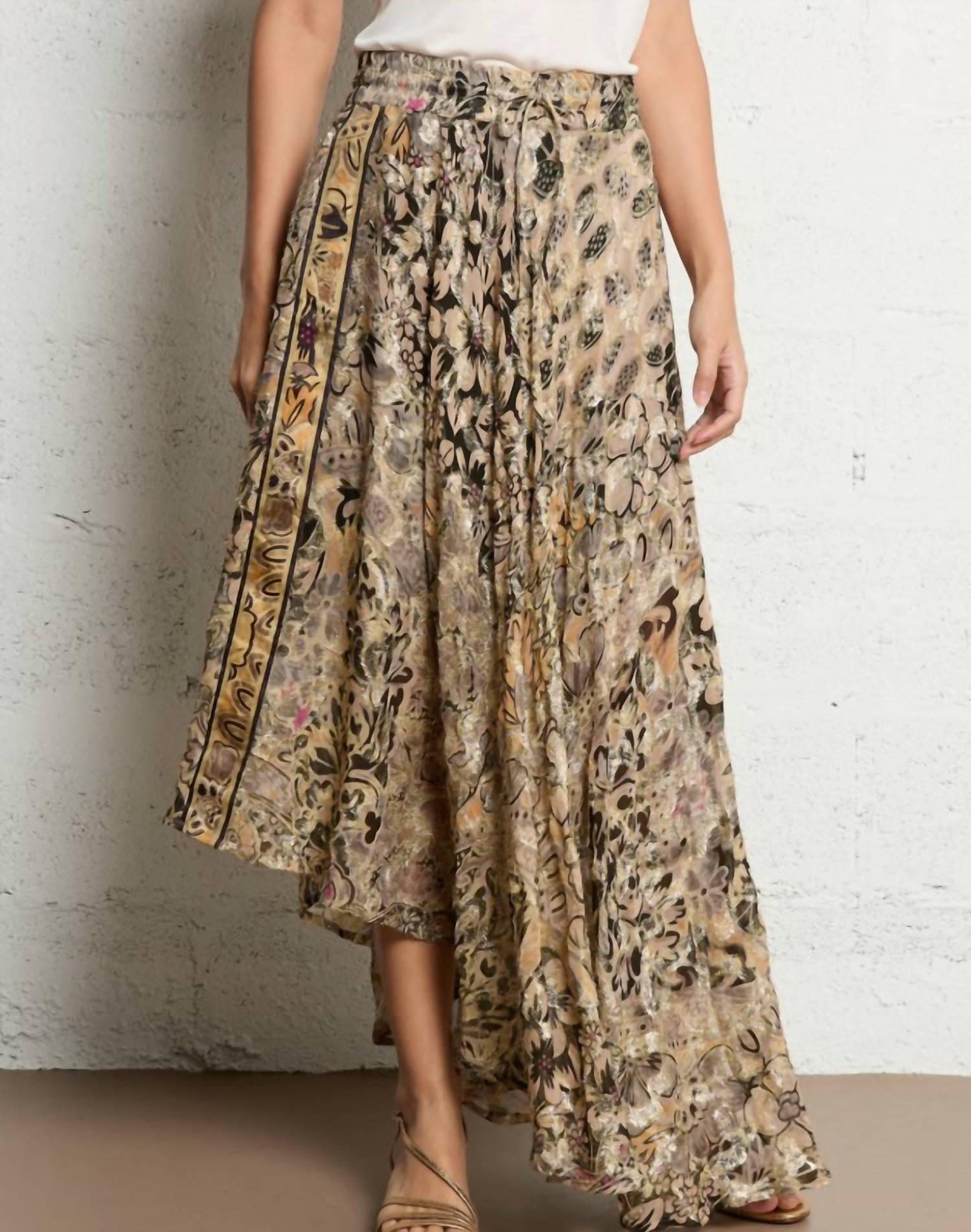 Mes Demoiselles - Sabine Asymmetric Midi Skirt