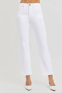 Risen - Nessa High-rise Straight-leg Crop Jeans