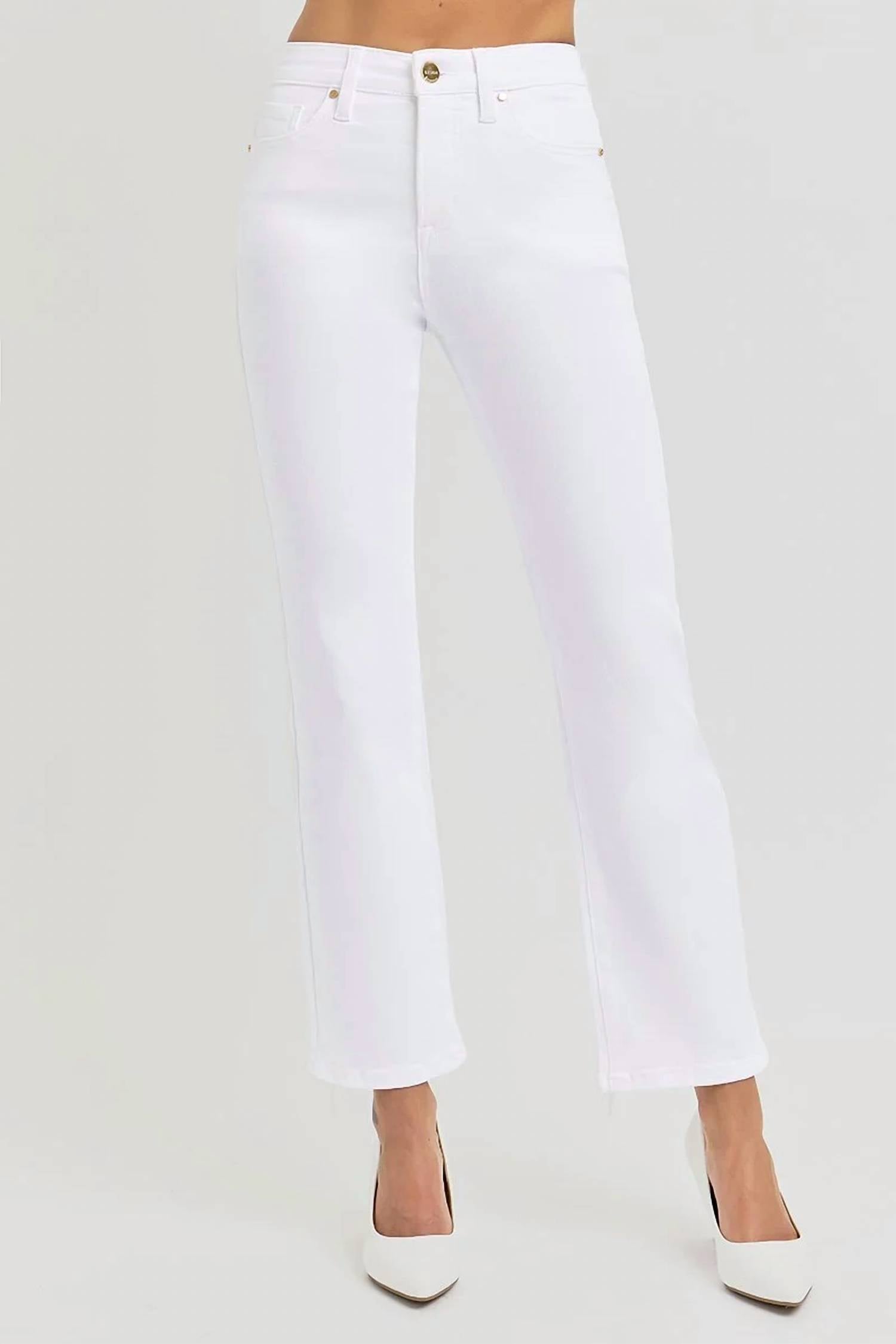 Risen - Nessa High-rise Straight-leg Crop Jeans