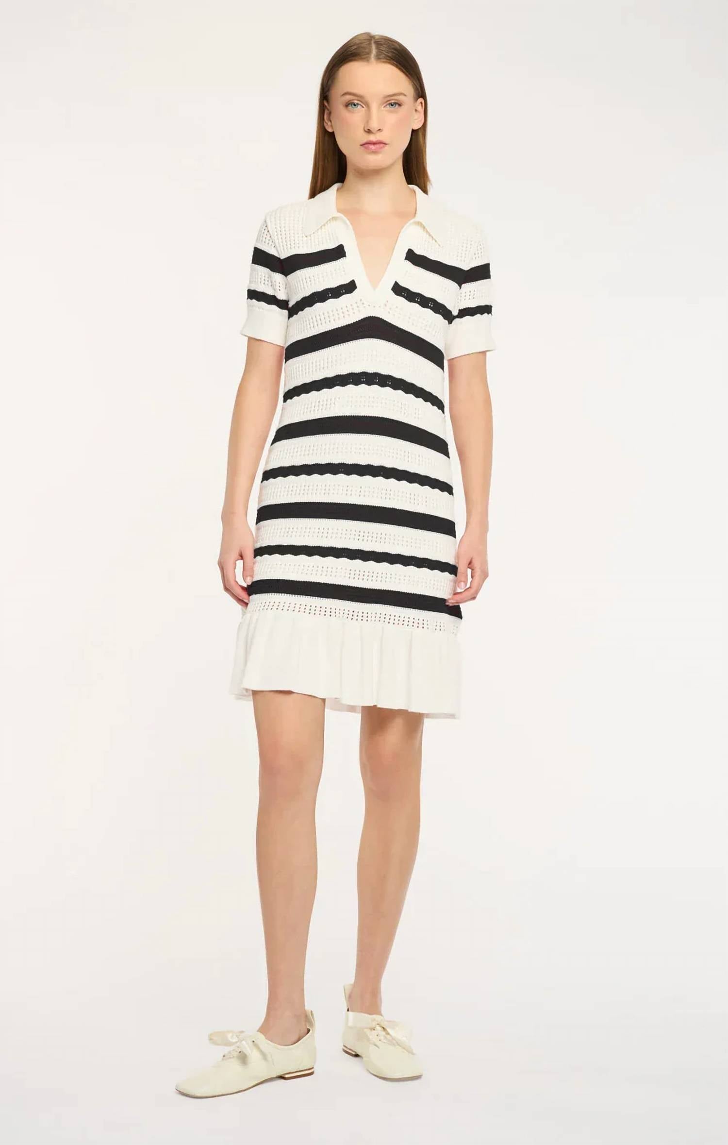 Cinq A Sept - Clementine Knit Polo Mini Dress