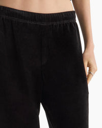 ATM Velour Flare Pants in black - women's pants - alternate view