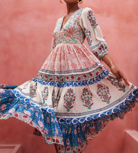 Mo Maya - Peacock Flare Dress