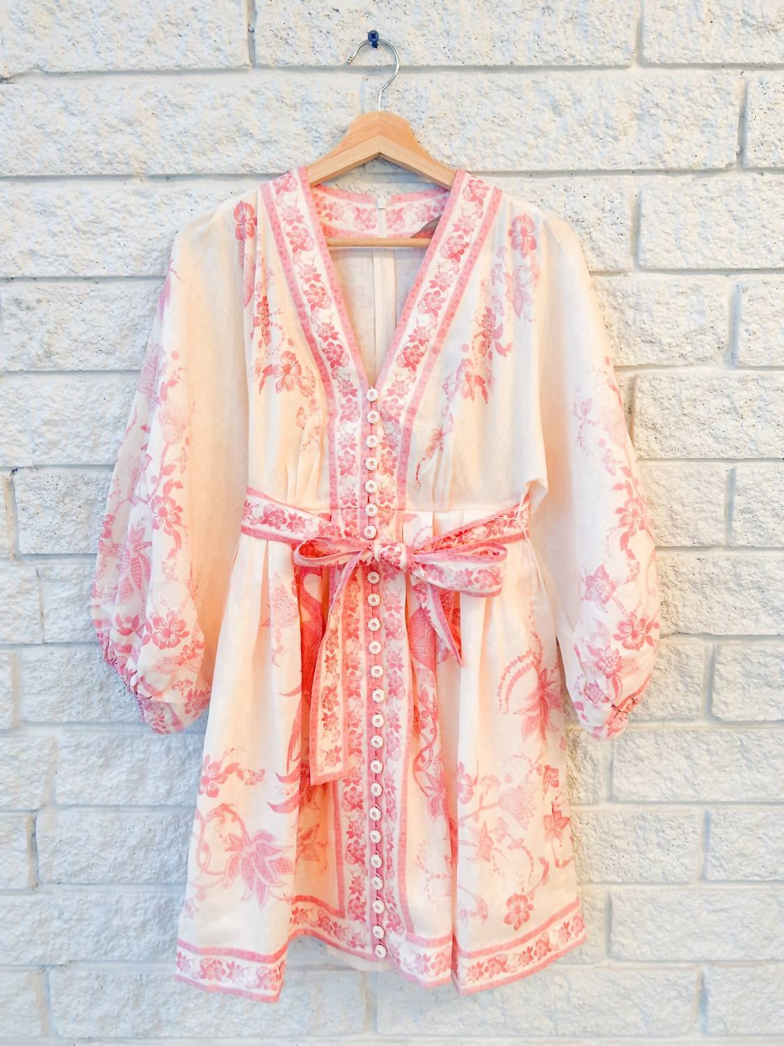 Zimmermann - Lucky Plunge Mini Dress
