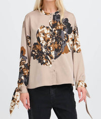 B.Young - Jannike Button Up Bow Blouse