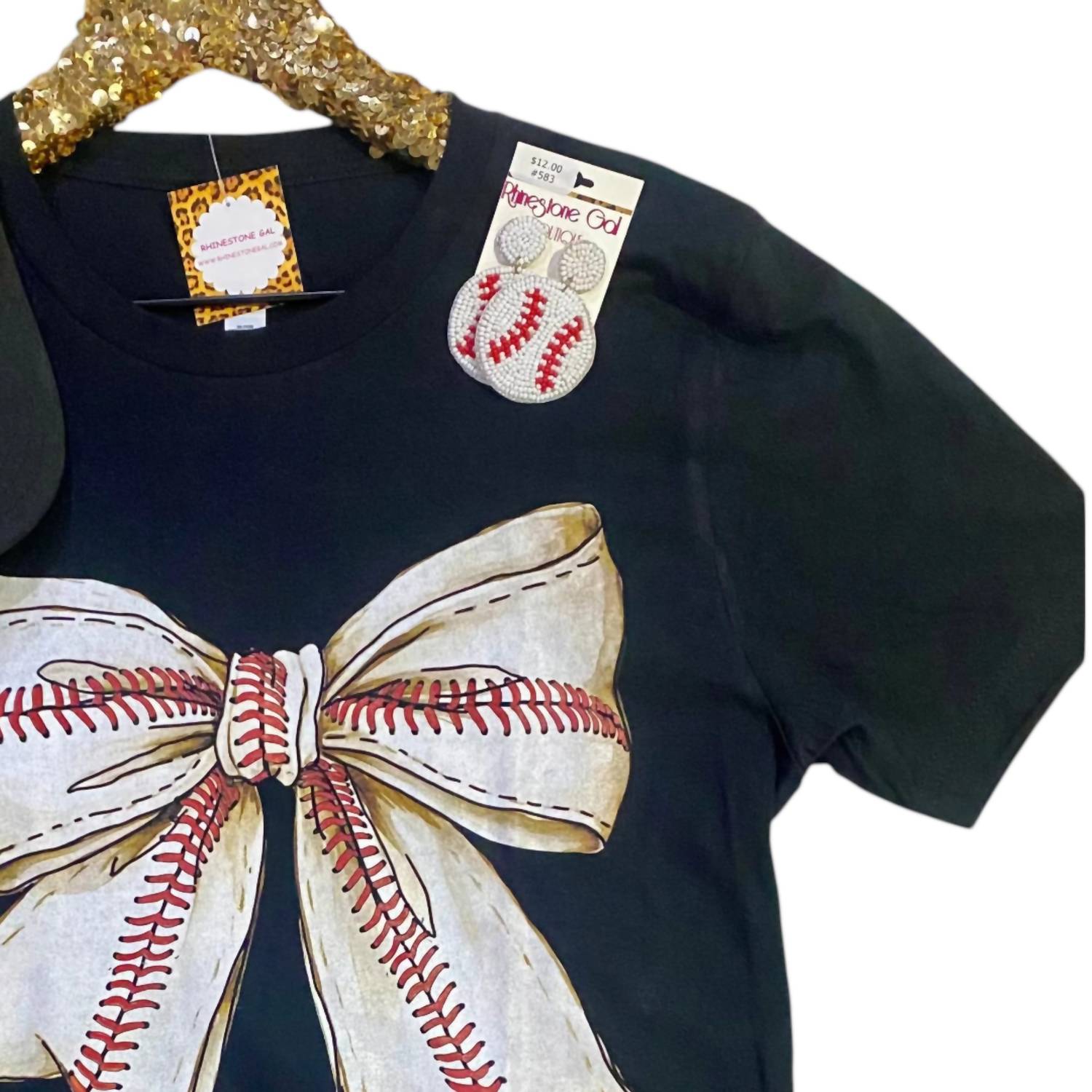 Southern Attitude - Women's Baseball Bow Graphic Tee