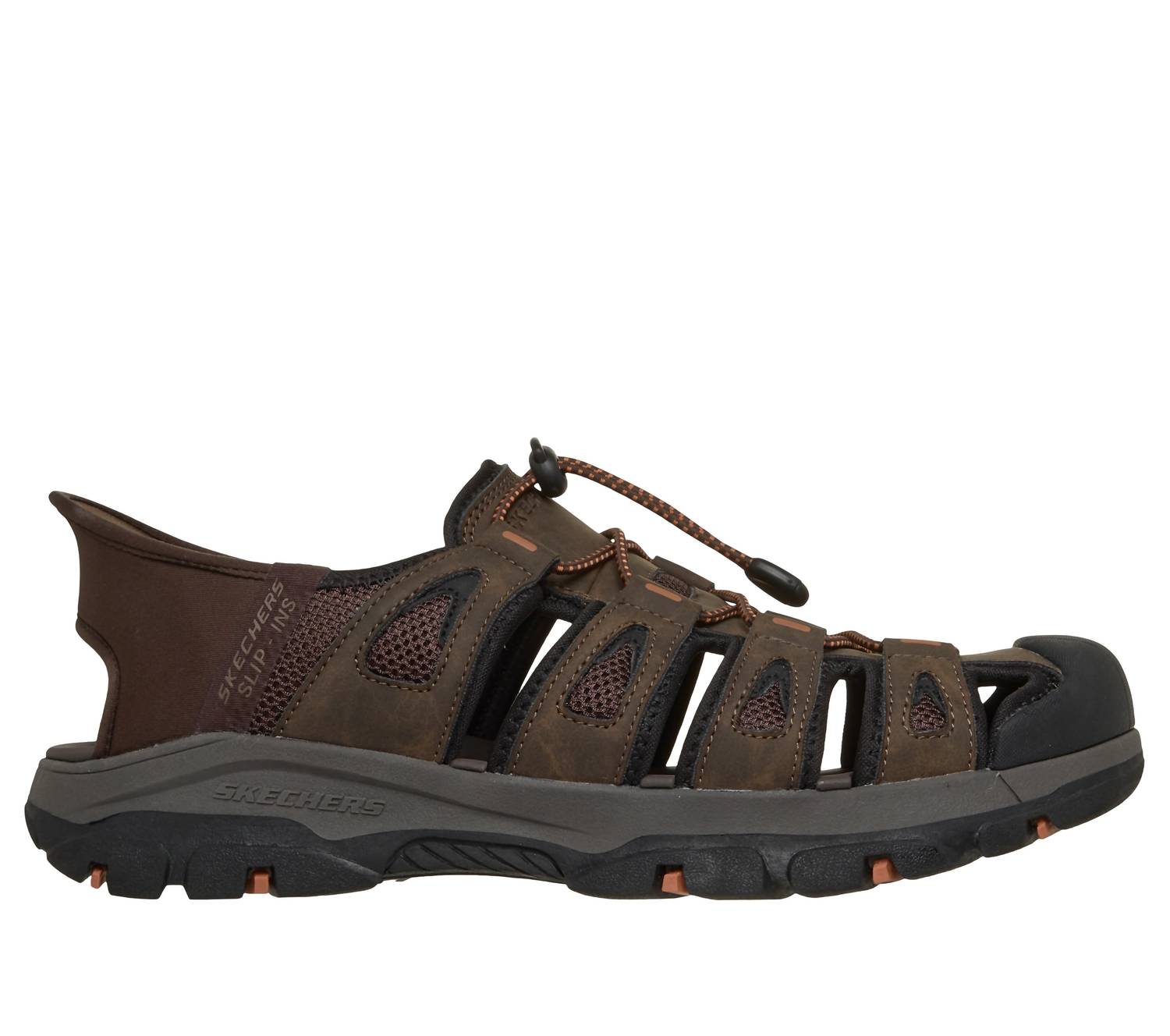 Skechers Men's Tresmen Slip-in Sandal in sandal in chocolate - men's sandal