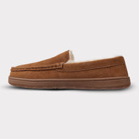 Lamo Men's Harrison Wide Slip-on Moccasin in chestnut - men's loafer - view 4