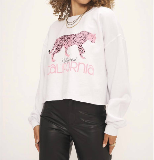 Cropped Hollywood Kitten Sweatshirt