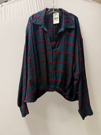Kut From The Kloth - Tessa Crop Long Sleeve Button Down Top