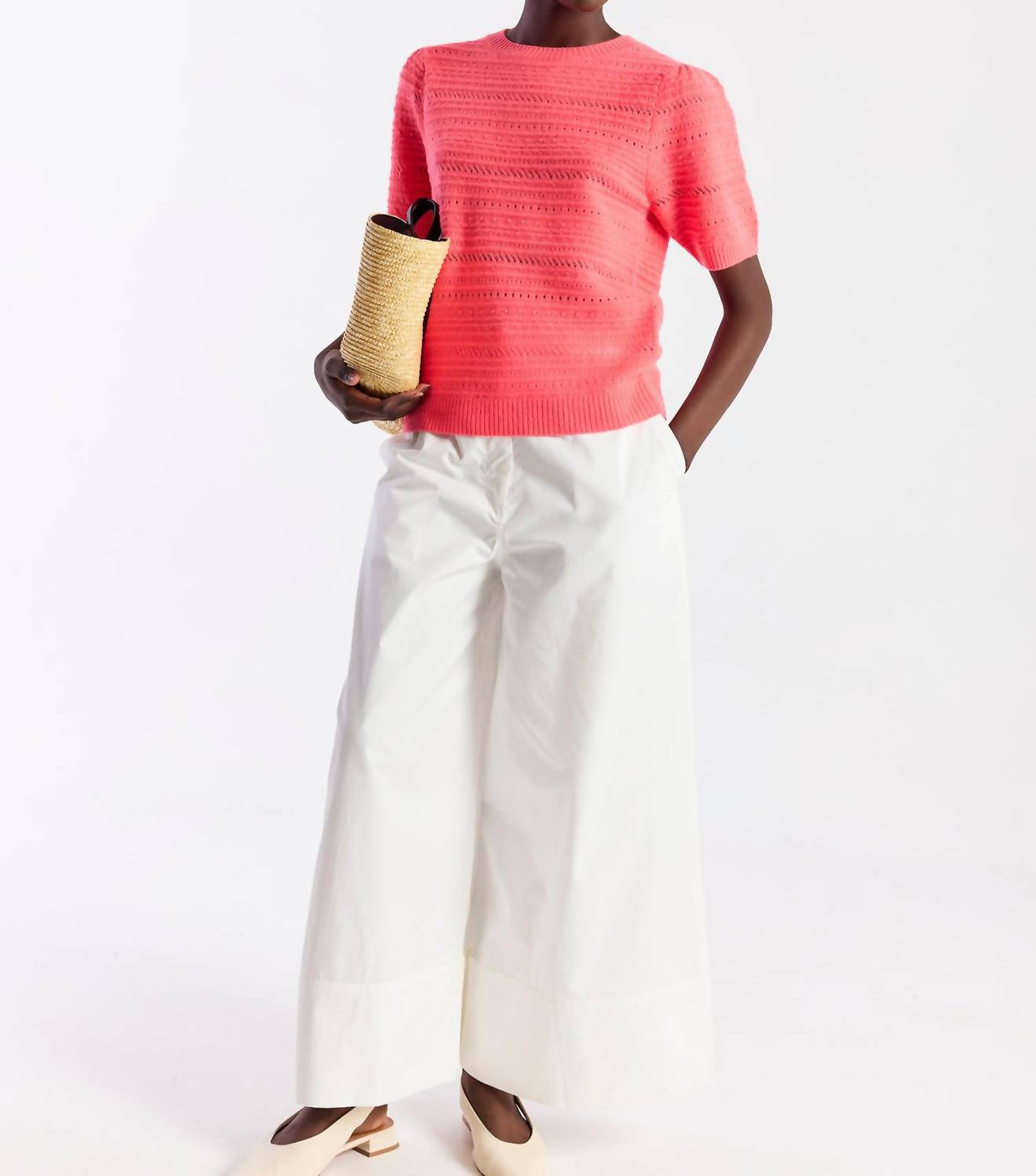 Brodie Cashmere - Textured Taylor Cashmere Tee