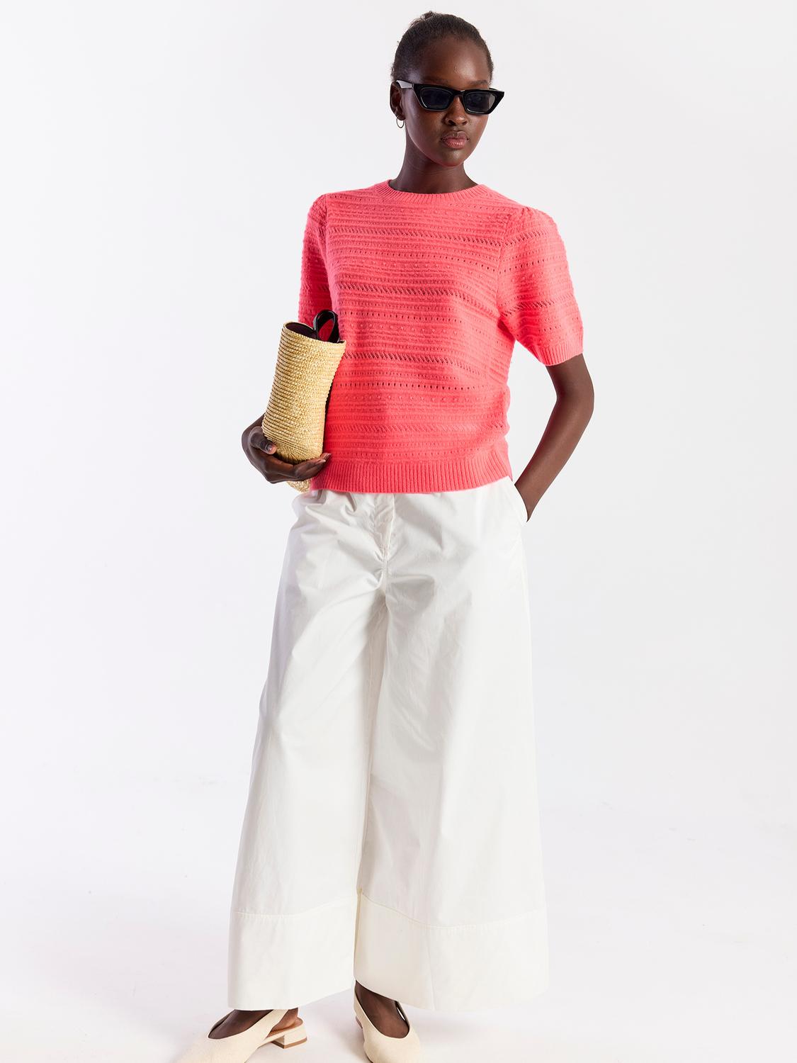 Brodie Cashmere - Textured Taylor Cashmere Tee