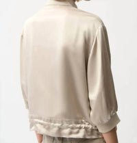 Joseph Ribkoff - Satin Boxy Blouson Jacket