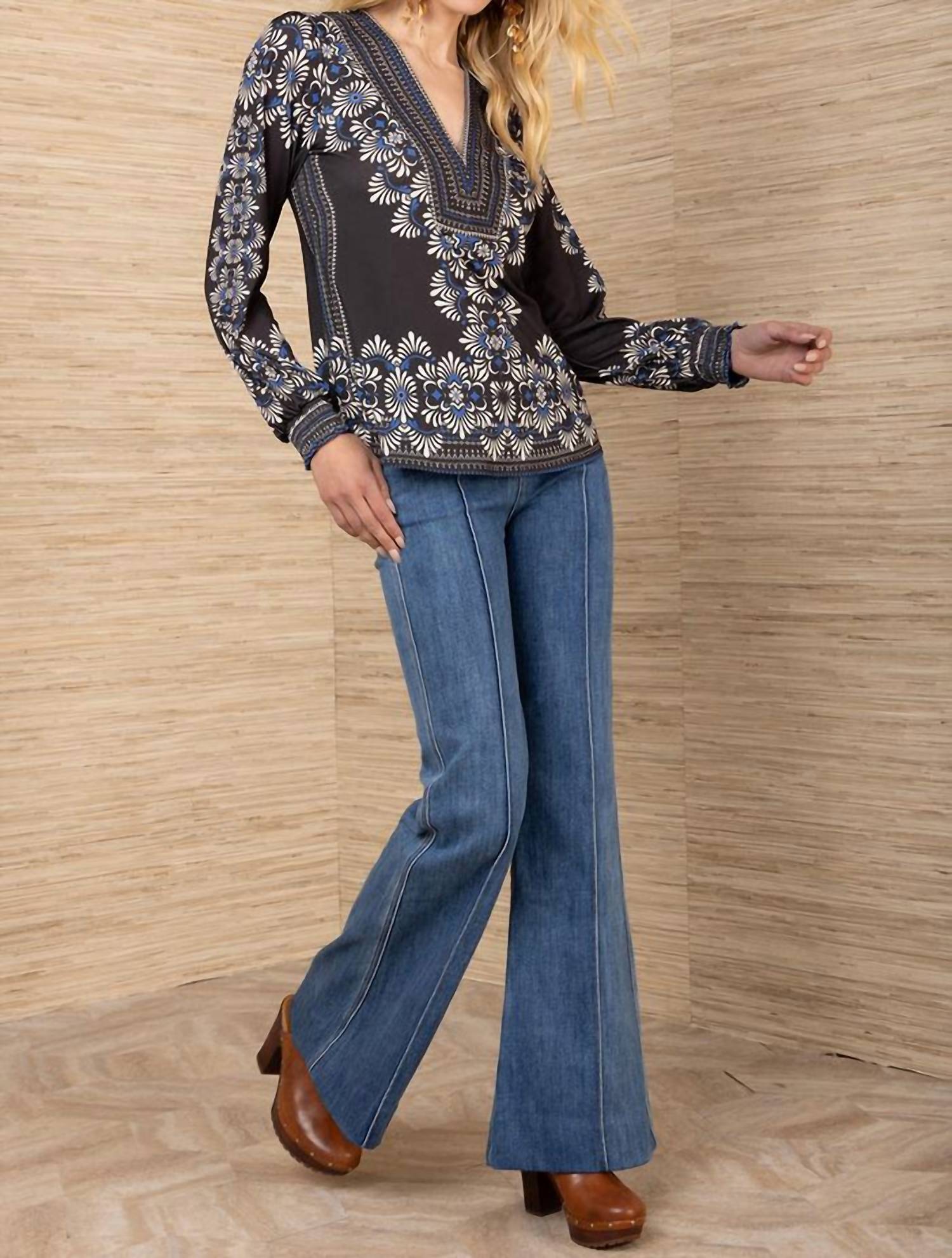 Hale Bob - Jersey V Neck Top