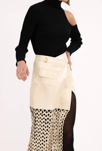Nonchalant Label Kallan Maxi Skirt in creme - women's skirt - view 5