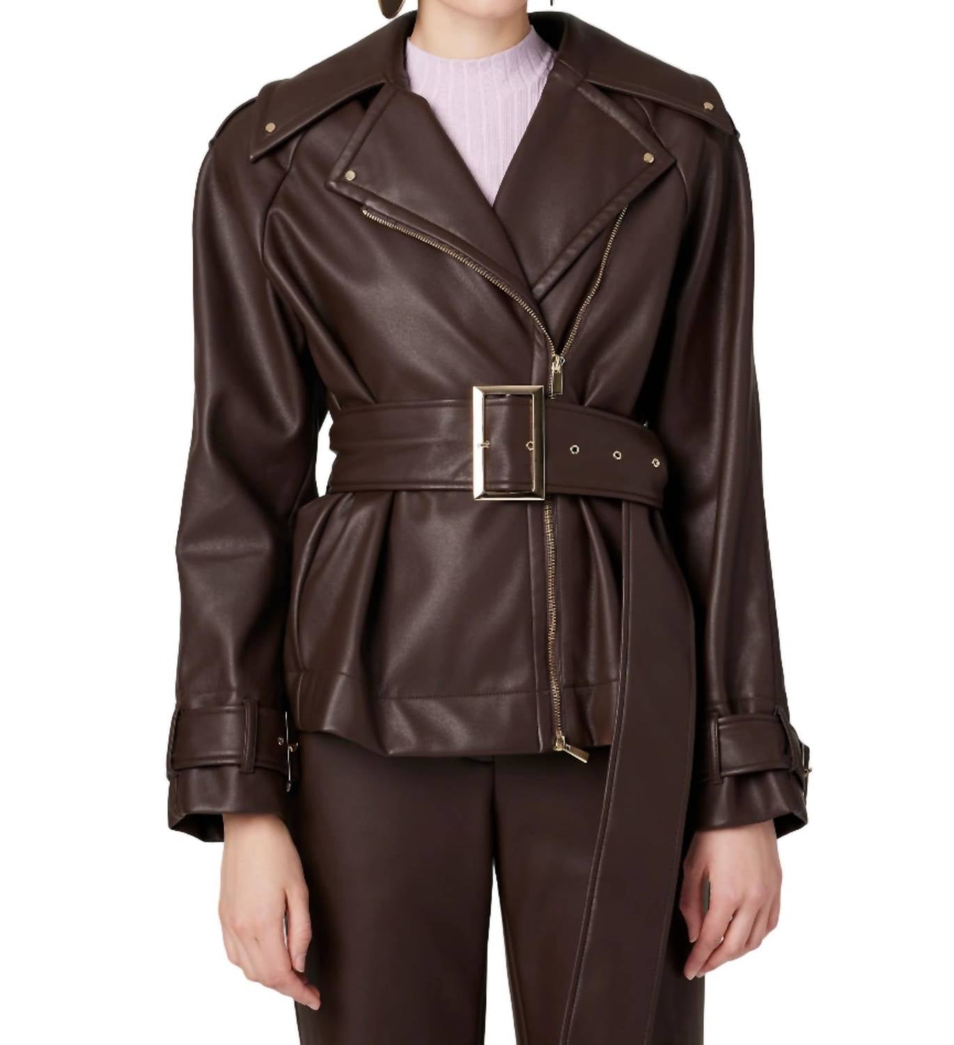 Toccin - Brando Belted Biker Jacket