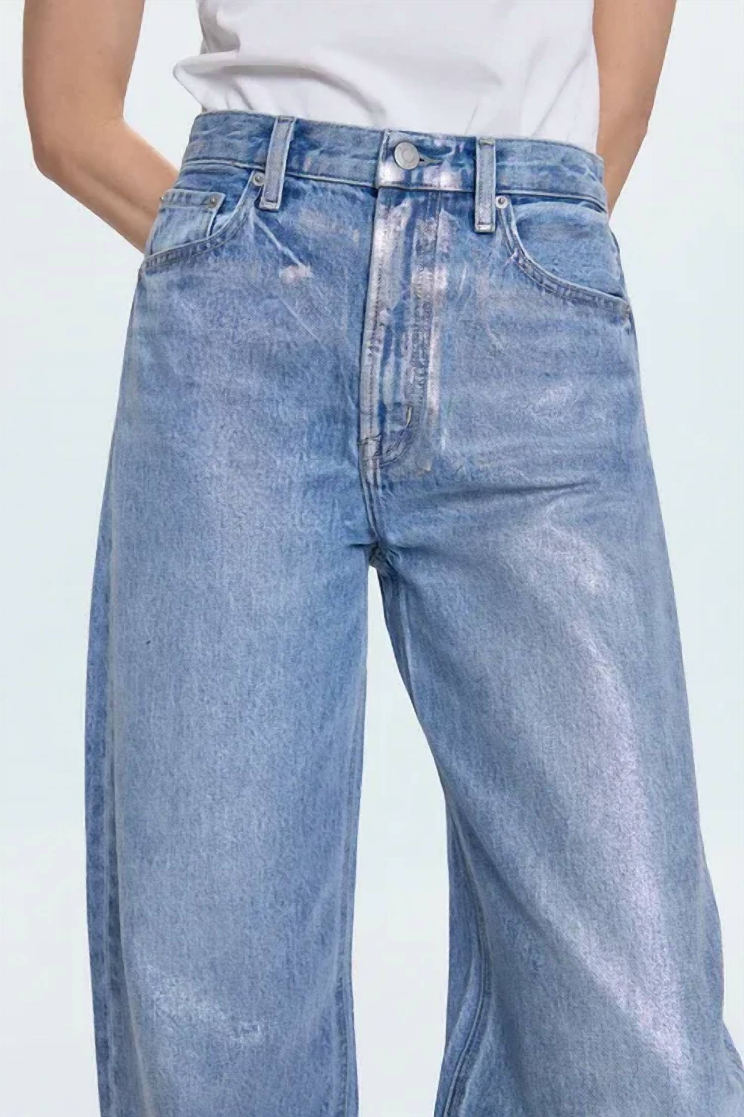 PISTOLA Wes High Rise Barrel Jeans in spellbound 2 - women's jeans - alternate view