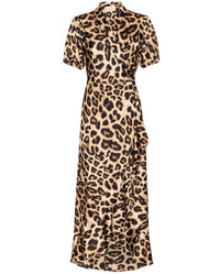 Karmamia Women's Iris Dress in hammered leopard - women's dress