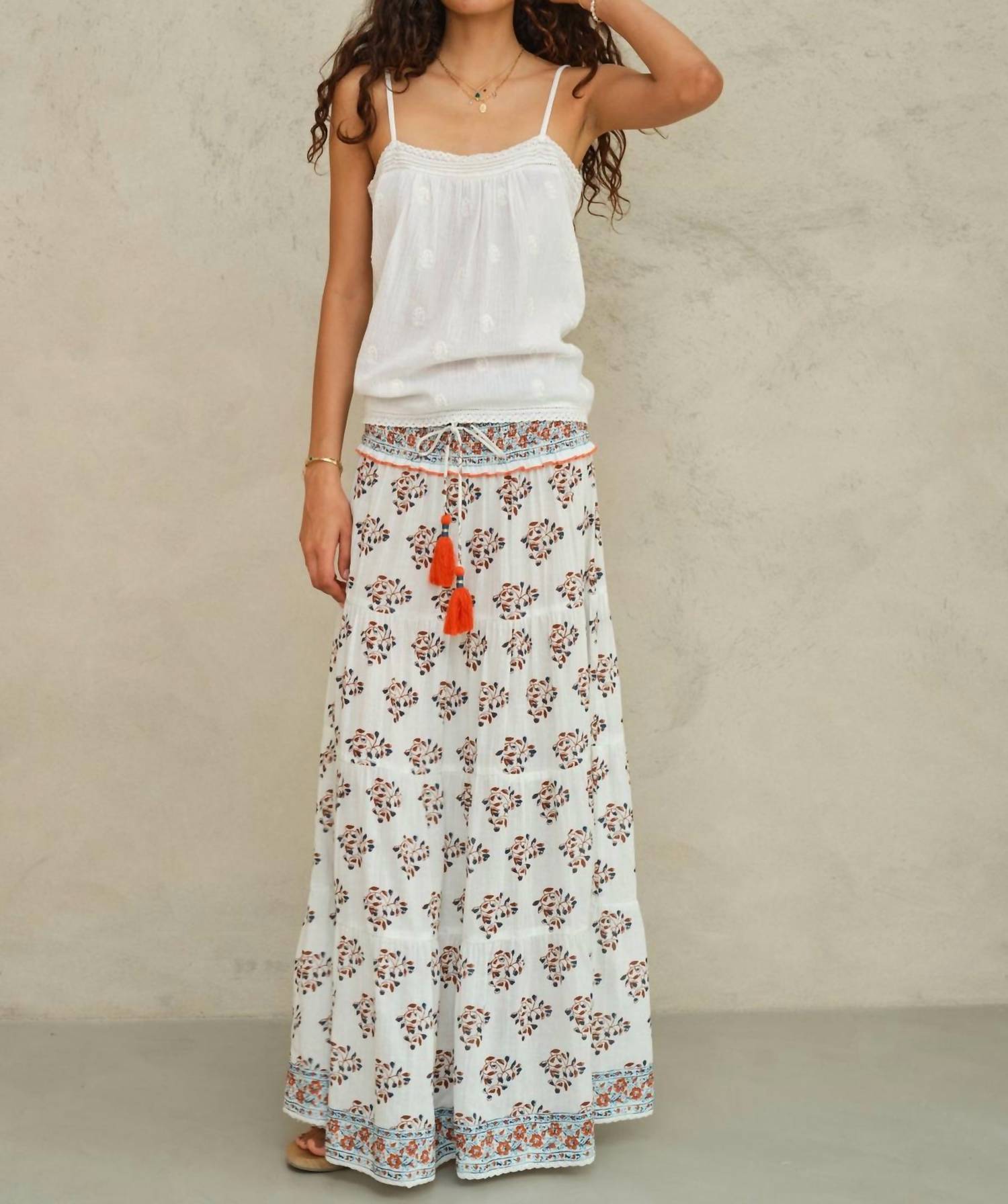 M.A.B.E. - STELLA PRINT MAXI SKIRT
