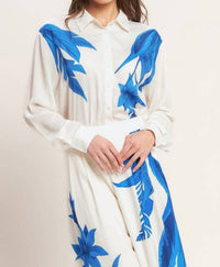 Flying Tomato - Printed Woven Button Down Shirt