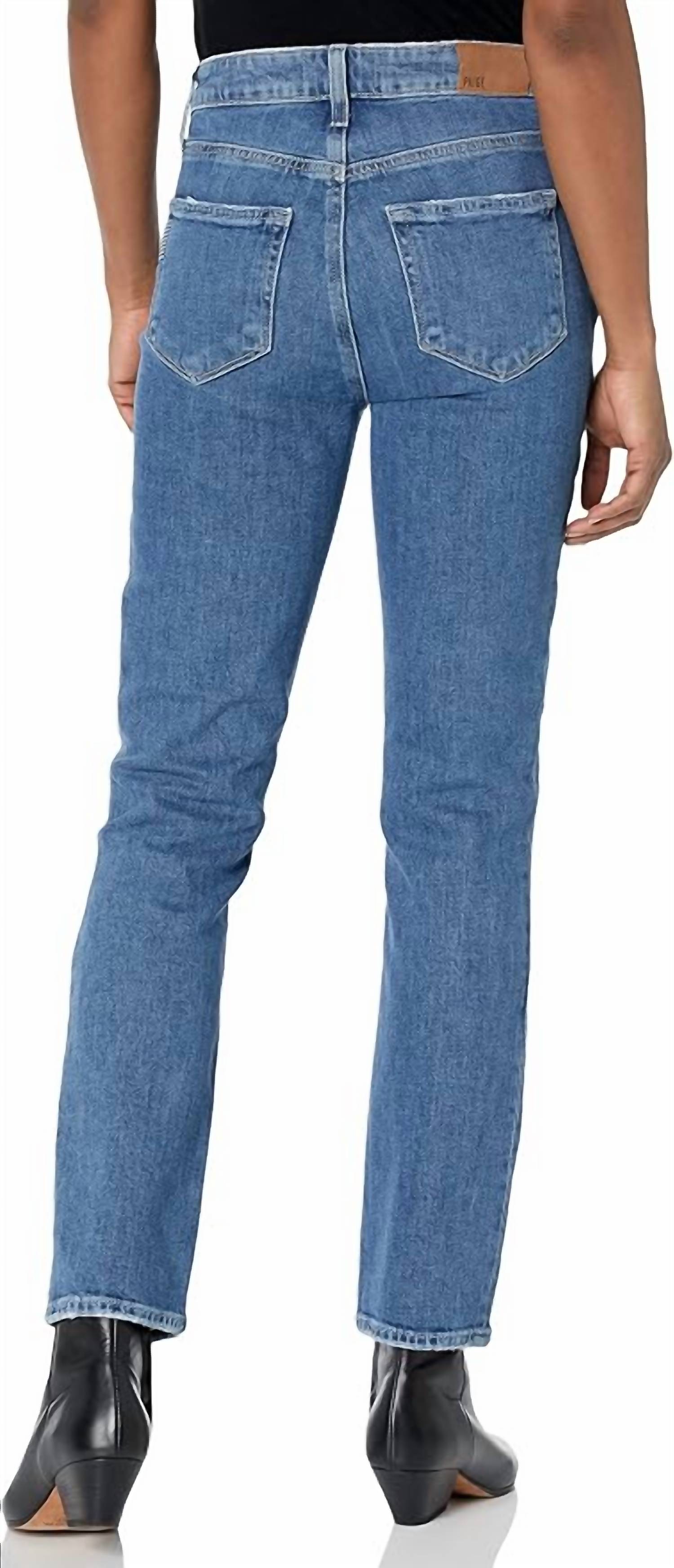 Paige - Cindy Vintage Denim High Rise Straight Leg Jeans