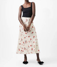 French Connection - Floramour Ennis Satin Maxi Skirt
