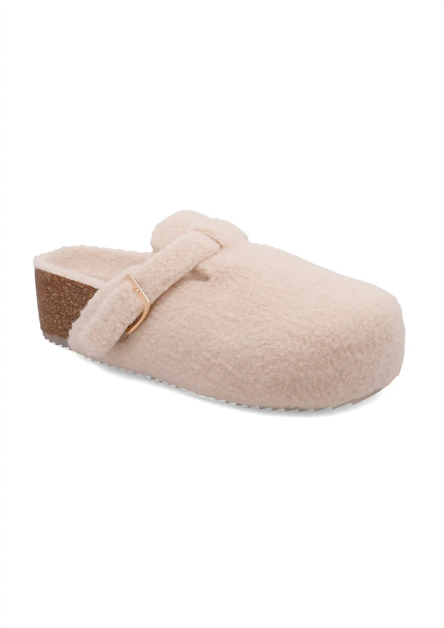 MIA Women's Qwest Mule in natural shearling - women's shoe