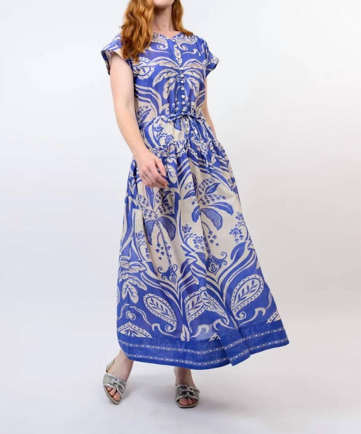 Uncle Frank - Royal Palms Midi Dress