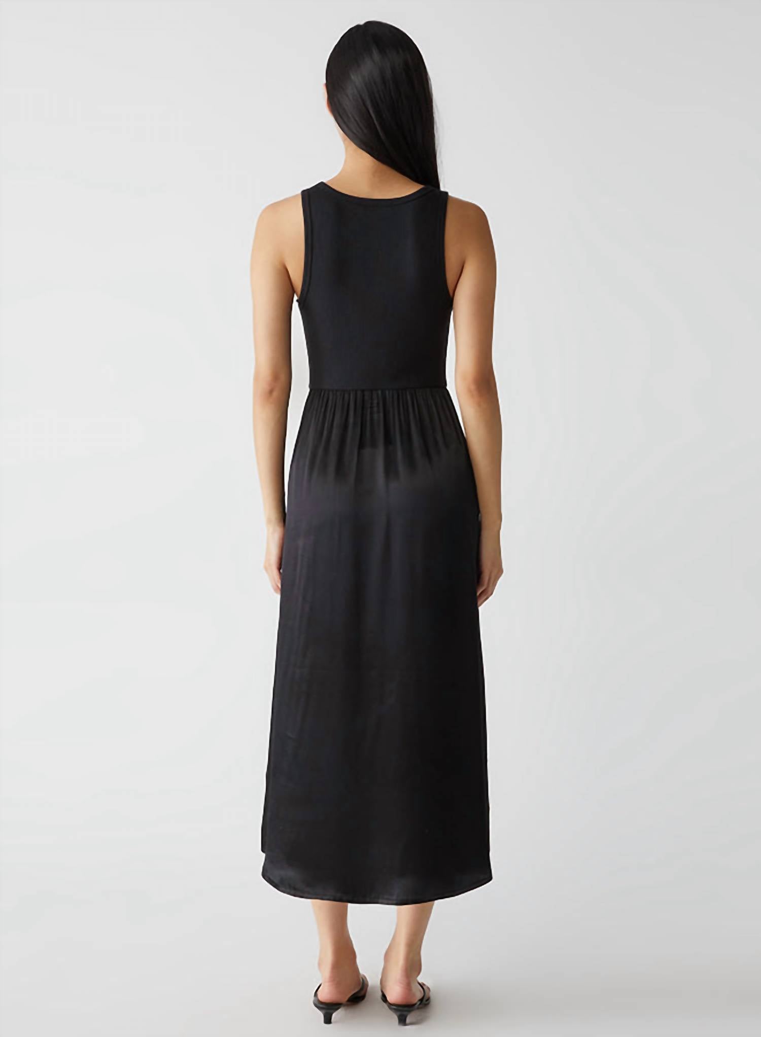 Michael Stars - Bridgette Mixed Fabric Midi Dress